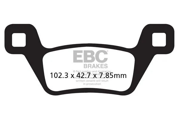 Ebc R Series Heavy Duty Sintered Brake Pads - Front