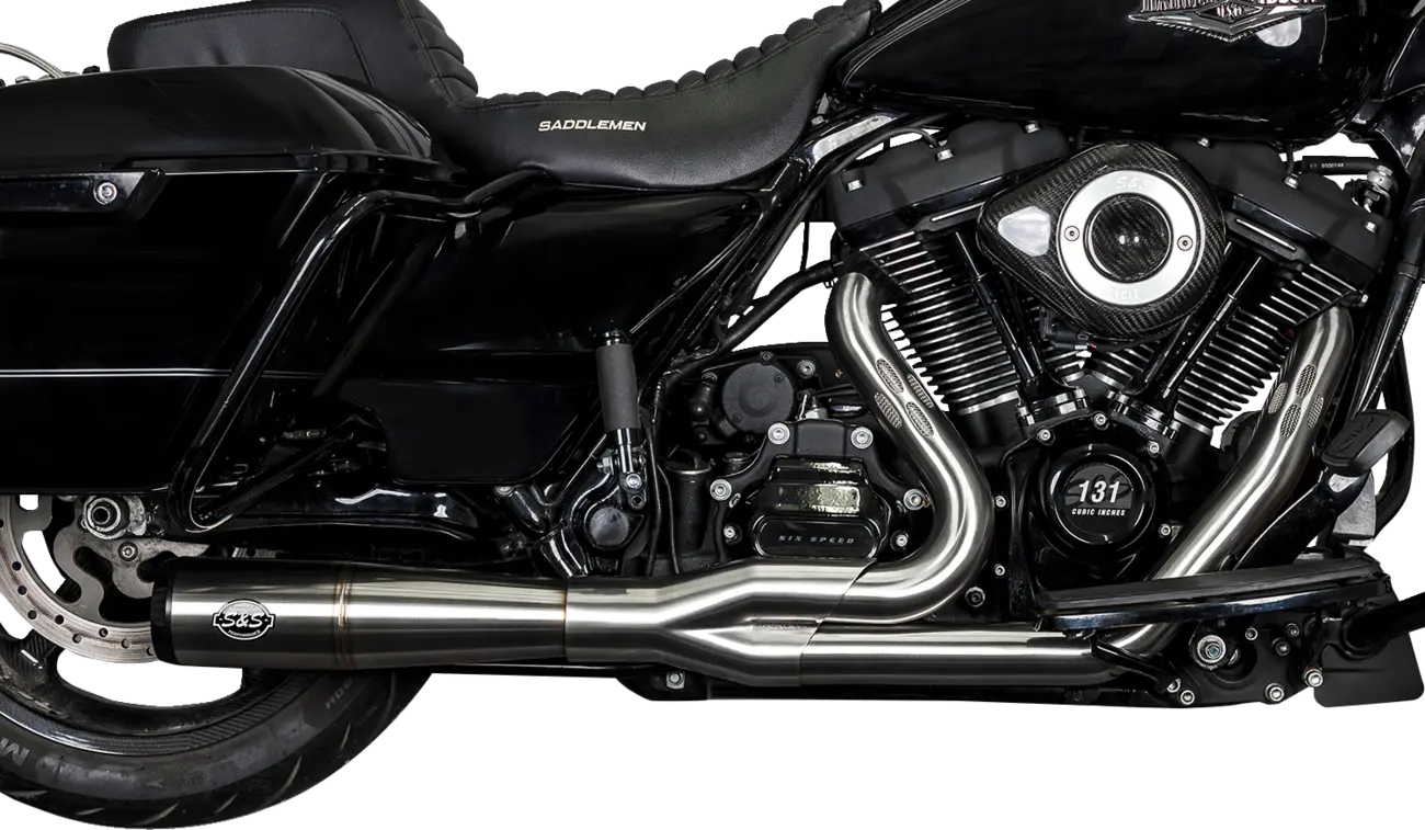 S&S Cycle Diamondback Układ Wydechowy 2-w-1 Dla M-Eight