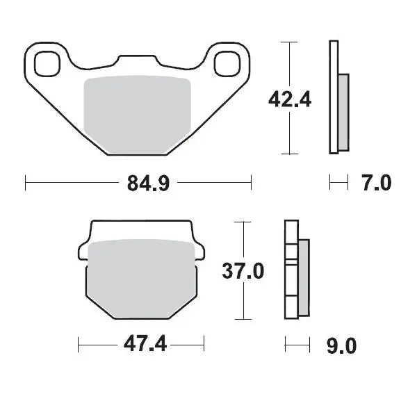 Moto-Master Racing GP SinterPRO Offroad Brake Pads for Kawasaki