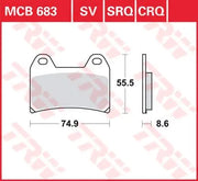 Trw All Round Spiekane Metalowe Klocki Hamulcowe - Przód