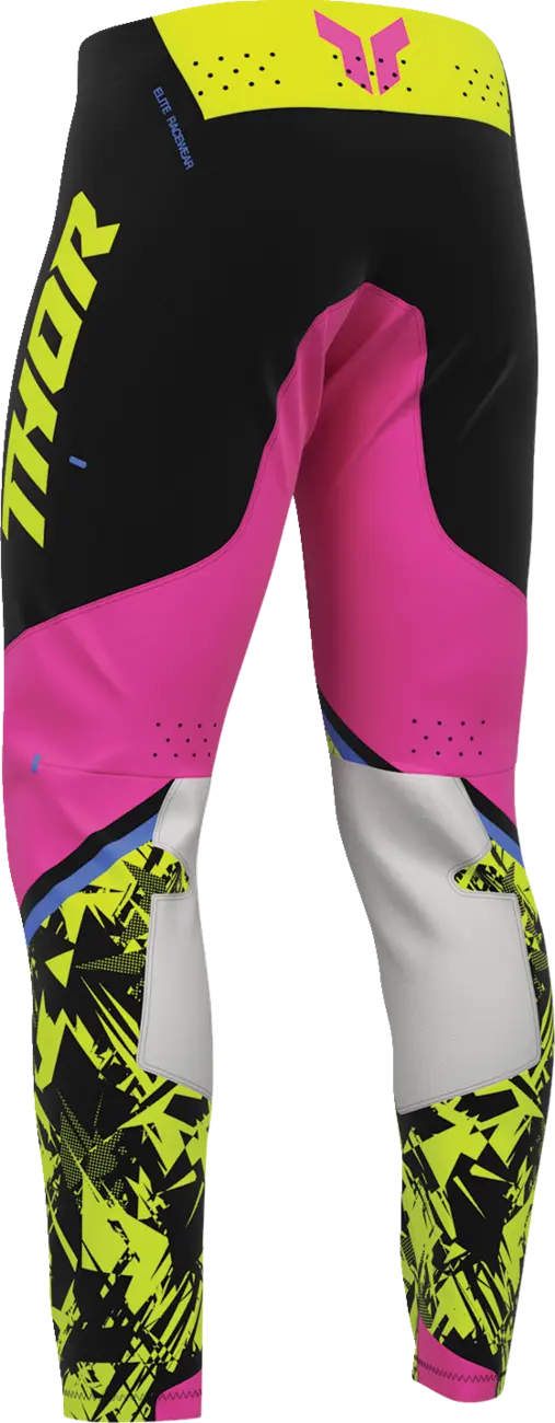 Thor Sportmode Punk'd Pants Black Fuchsia