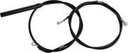 La Choppers Standard Black Vinyl Handlebar Cable Kit for Ape