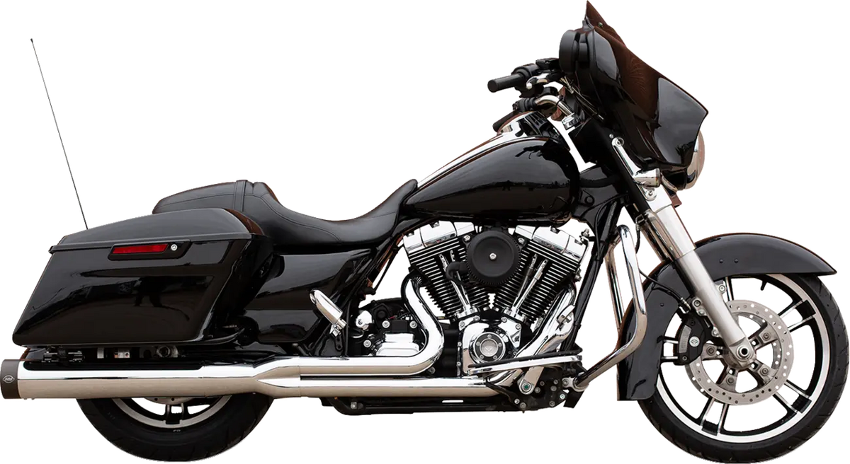 S&S Cycle Sidewinder 2-into-1 Chrome Exhaust for HD Touring 07-16