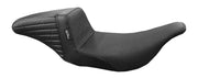 Le Pera Kickflip Seat - Black Vinyl - For Harley Davidson