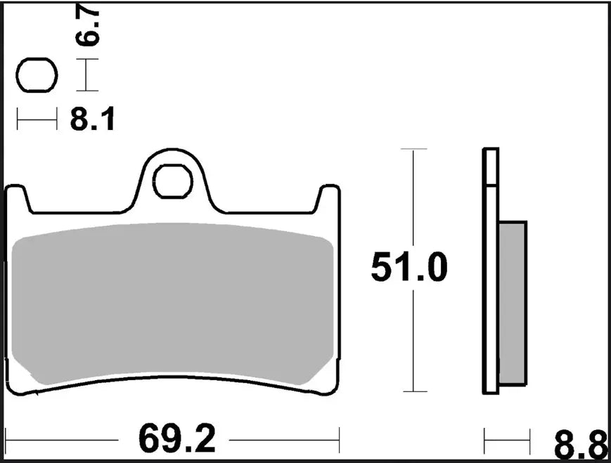 Brembo La Prime Line Sintered Metal Brake Pad Set