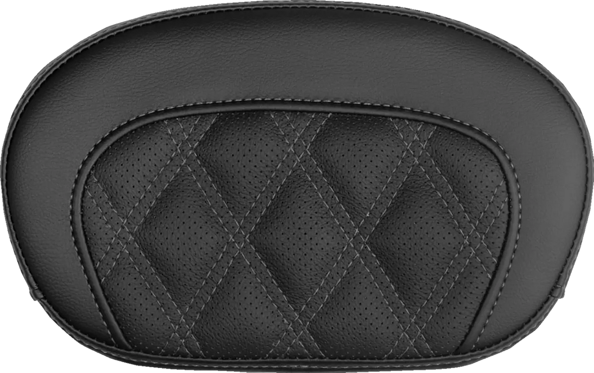 Saddlemen Mini Contour Sissy Bar Pad Low Profile Gray Stitch