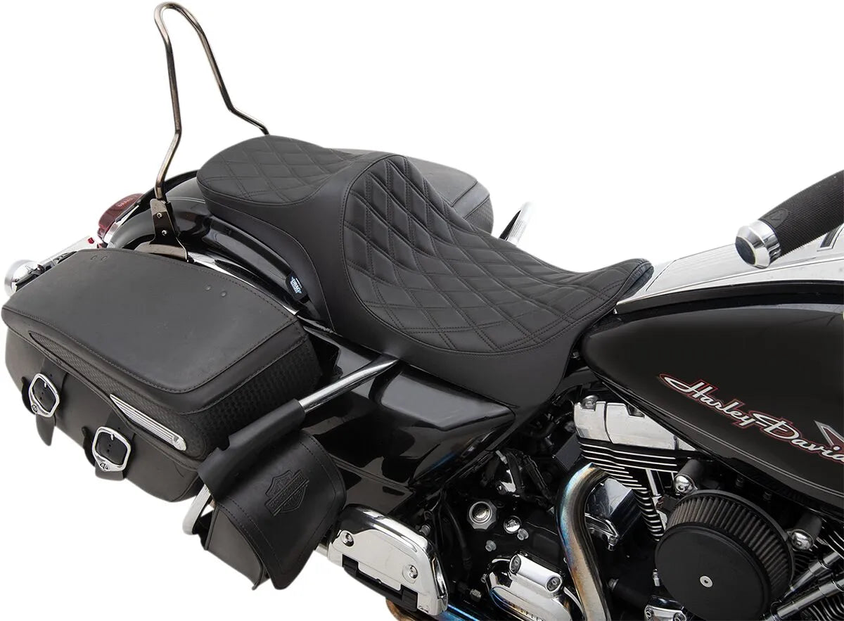 Drag Specialties Predator Iii 2-up Seat - For Harley Davidson