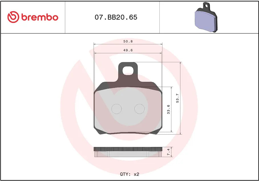 Klocki hamulcowe Brembo Genuine Sinter Prime Line