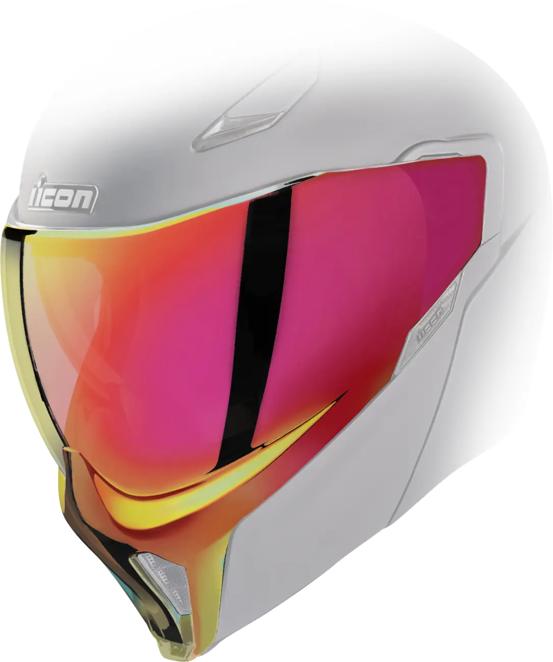 ICON Threshold™ Helmet Shield - Calypso Red Mirror