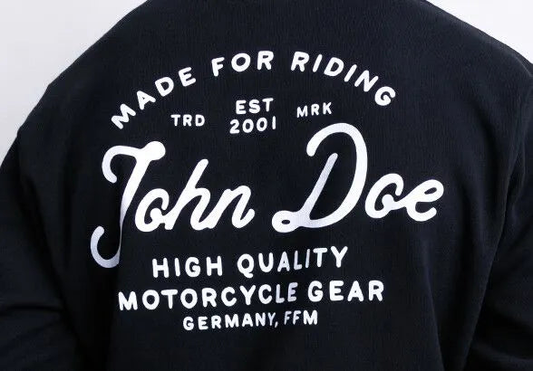 John Doe JD Lettering Hoodie Black