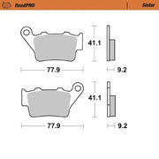 Klocki Hamulcowe Moto-master Roadpro Sinter Scooter - Tył
