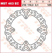 Trw Ec Cross Design Tarcza Hamulcowa - Tył