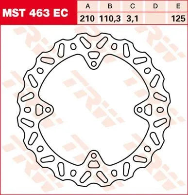 Trw Ec Cross Design Tarcza Hamulcowa - Tył