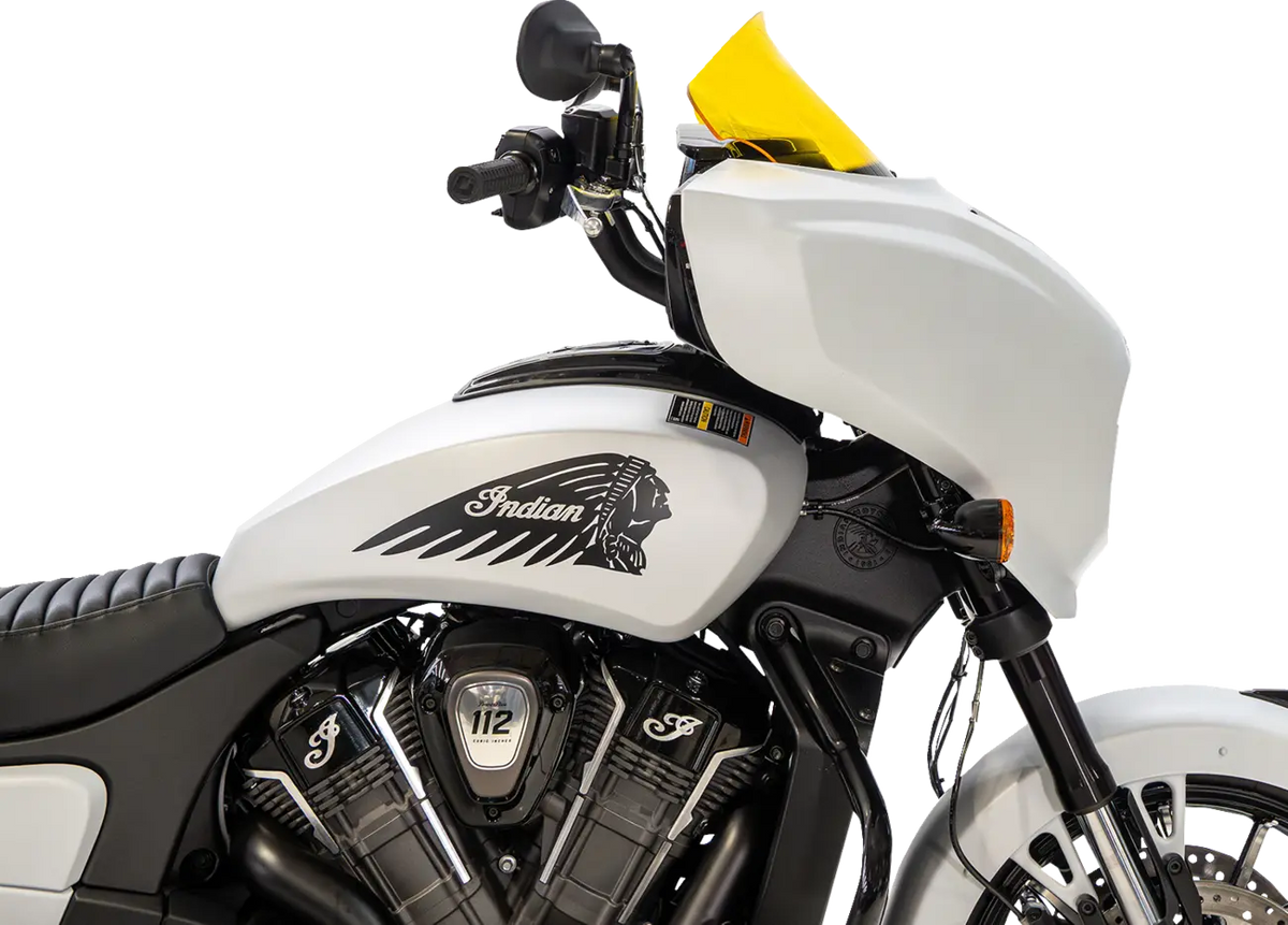 Klock Werks Kolor Flare Windshield 9" Yellow for Chieftain