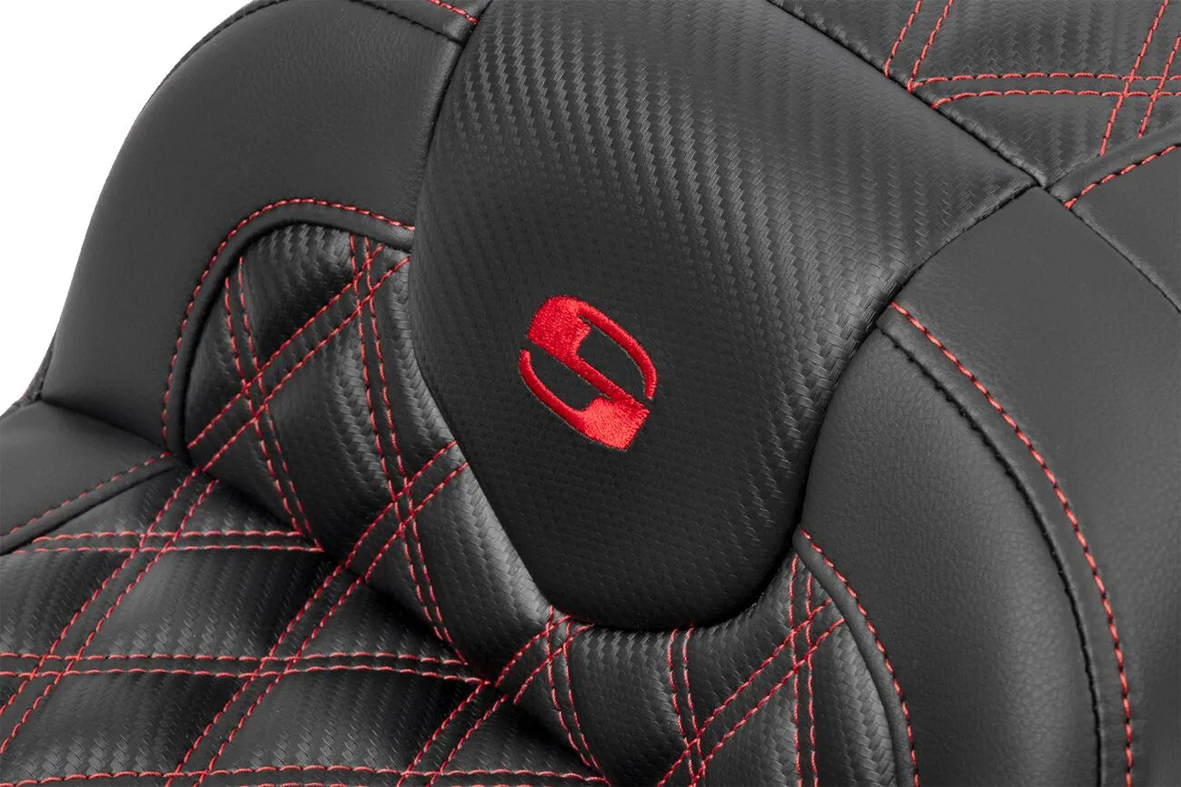 Saddlemen Roadsofa Lattice Stitch Seat - For Harley Davidson