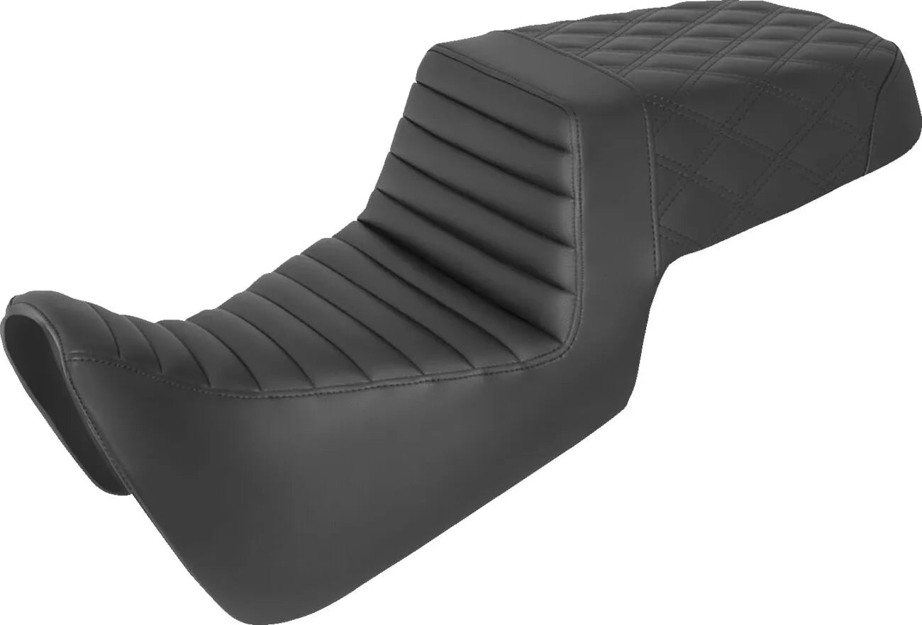 Saddlemen Lattice Stitch Step-up Seat - For Harley Davidson