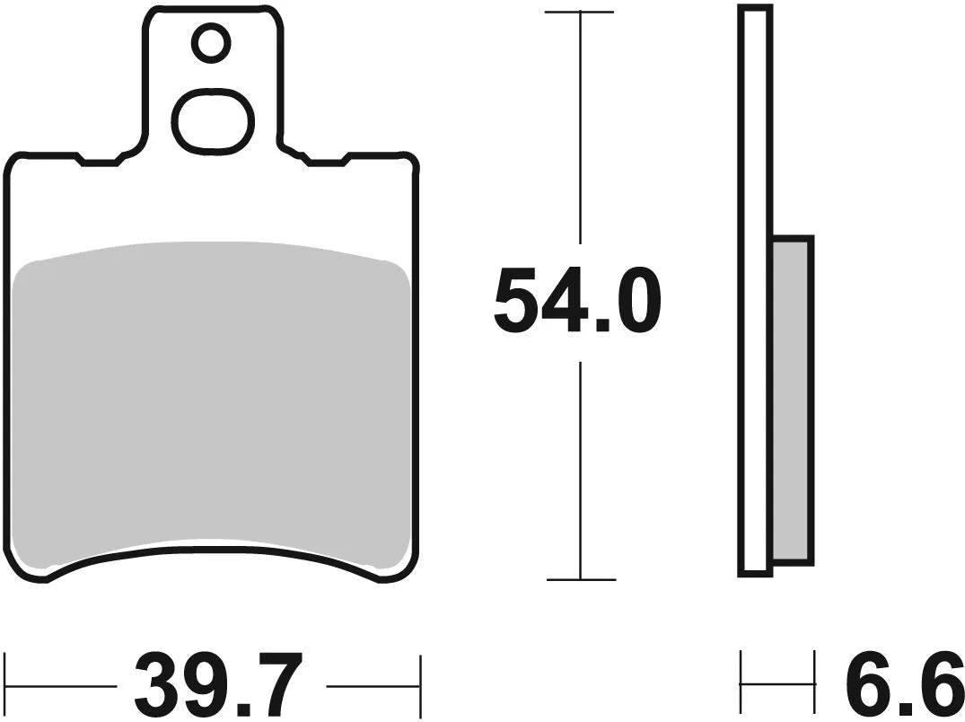 Sbs Ct Scooter Carbon Tech Organic Klocki Hamulcowe - Przód