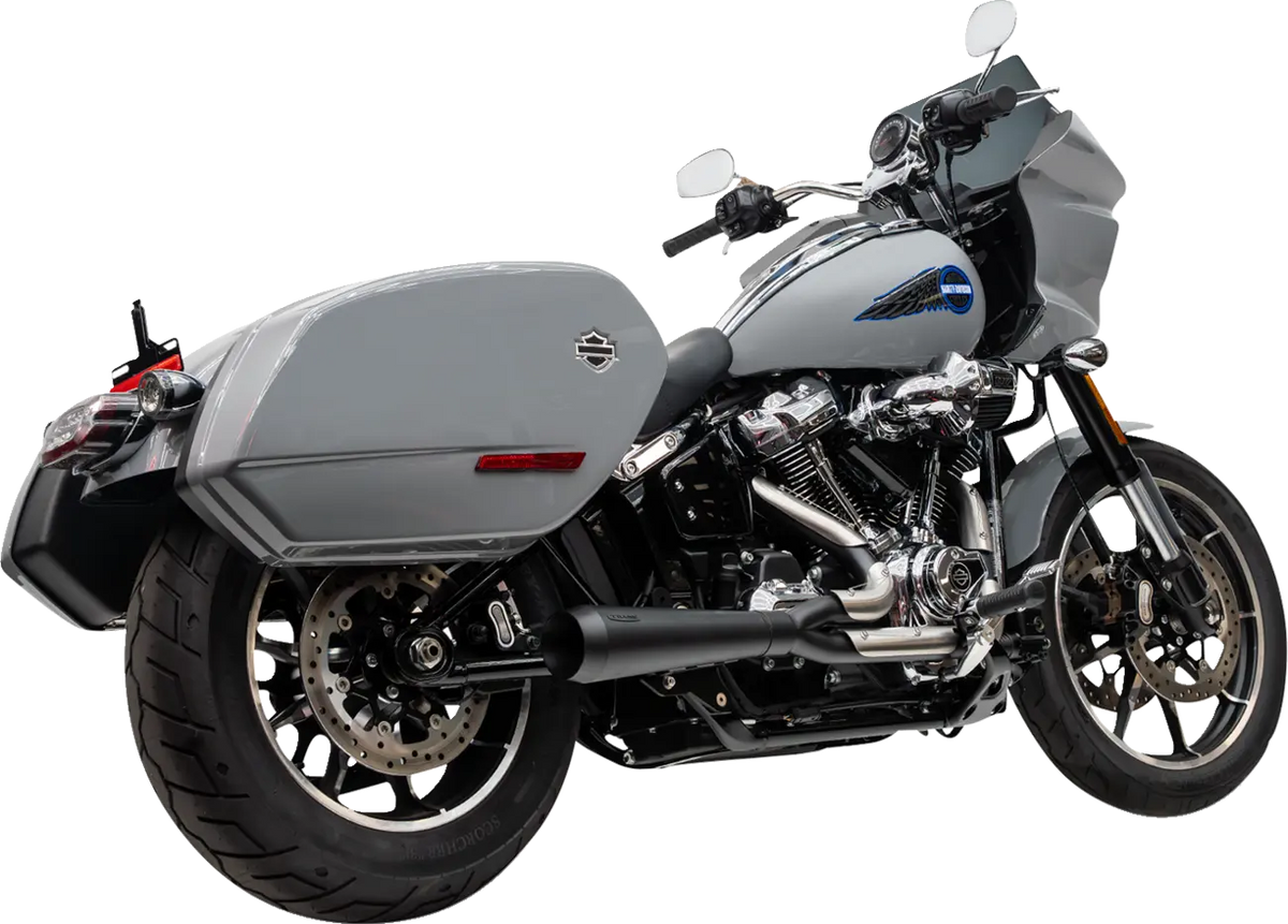 Trask Assault 2-into-1 Exhaust System Black for 2025+ Softail