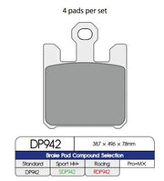 Dp Brakes Standardowe Spiekane Metalowe Klocki Hamulcowe - Przód