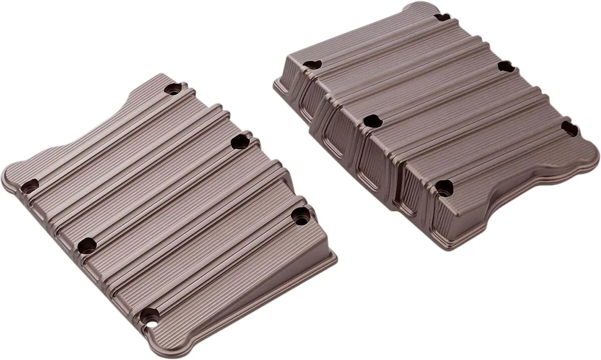 Arlen Ness 10 Gauge Rocker Box Top Covers - Titanium
