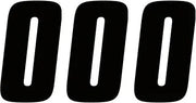 Factory Effex Number Stickers - 7" Black (3 Pack)