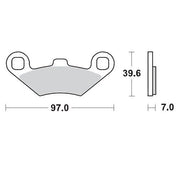 Moto-master Racing Sintered Brake Pads For Atv - Front & Rear