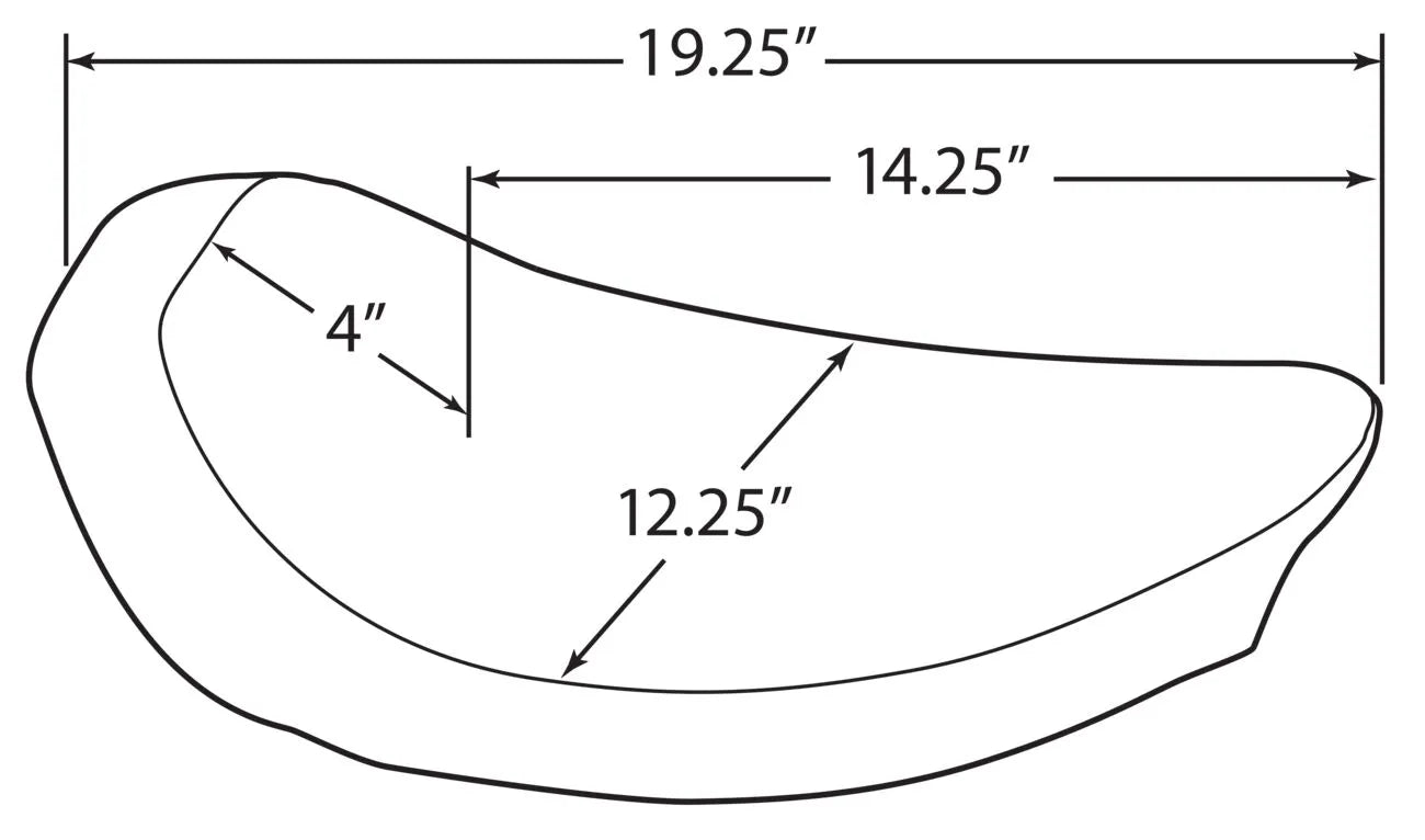 Drag Specialties Low Solo Seat - For Harley Davidson