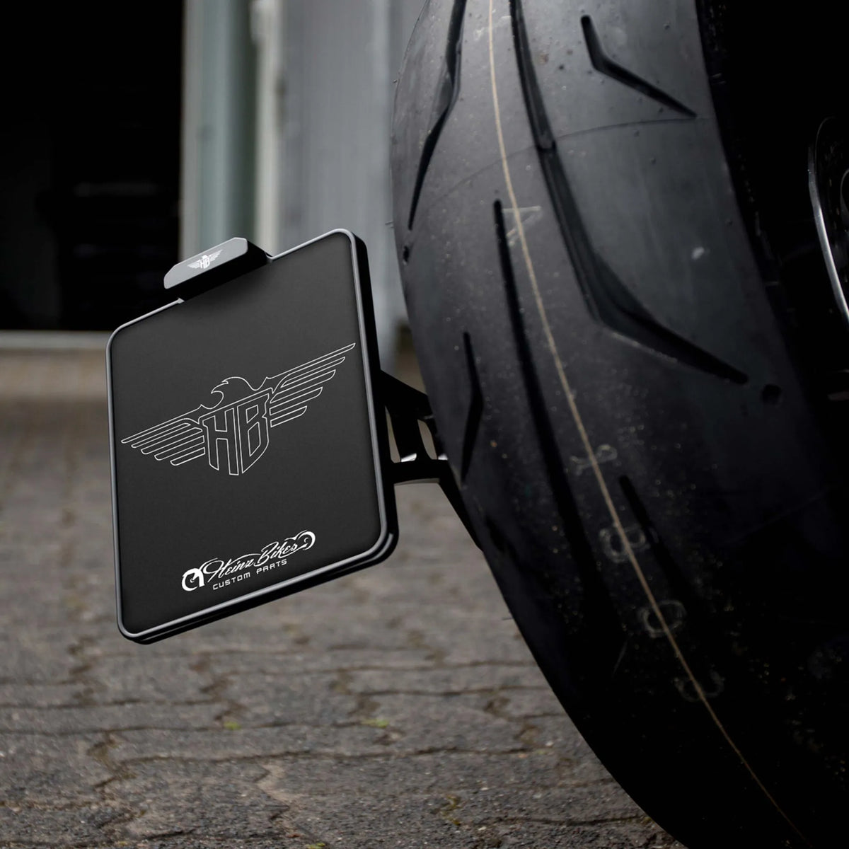 Heinz Bikes Side Mount License Plate Holder For Harley Davidson