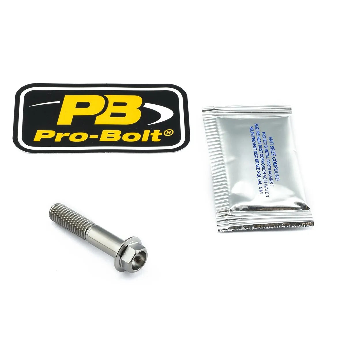Pro Bolt Front Axle Pinch Bolt Kit - Titanium