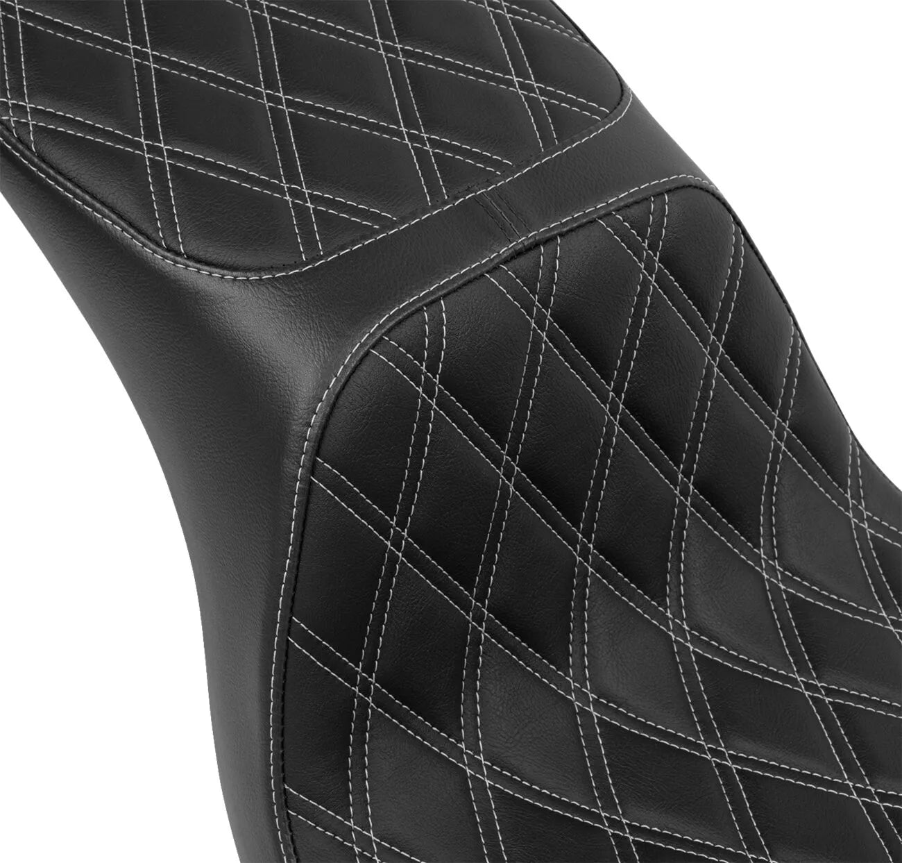 Drag Specialties Performance Predator 2-up Seat - For Harley Davidson