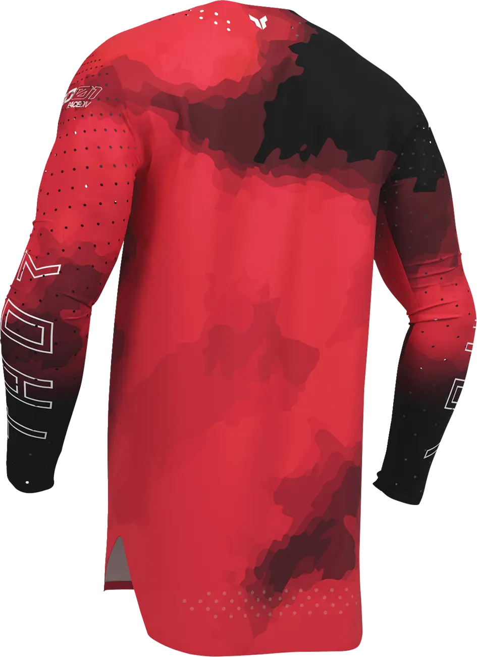 Thor Sportmode Carbon Jersey Black/Red