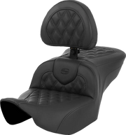 Saddlemen Roadsofa Heated Seat - Lattice Stitch - For Harley Davidson