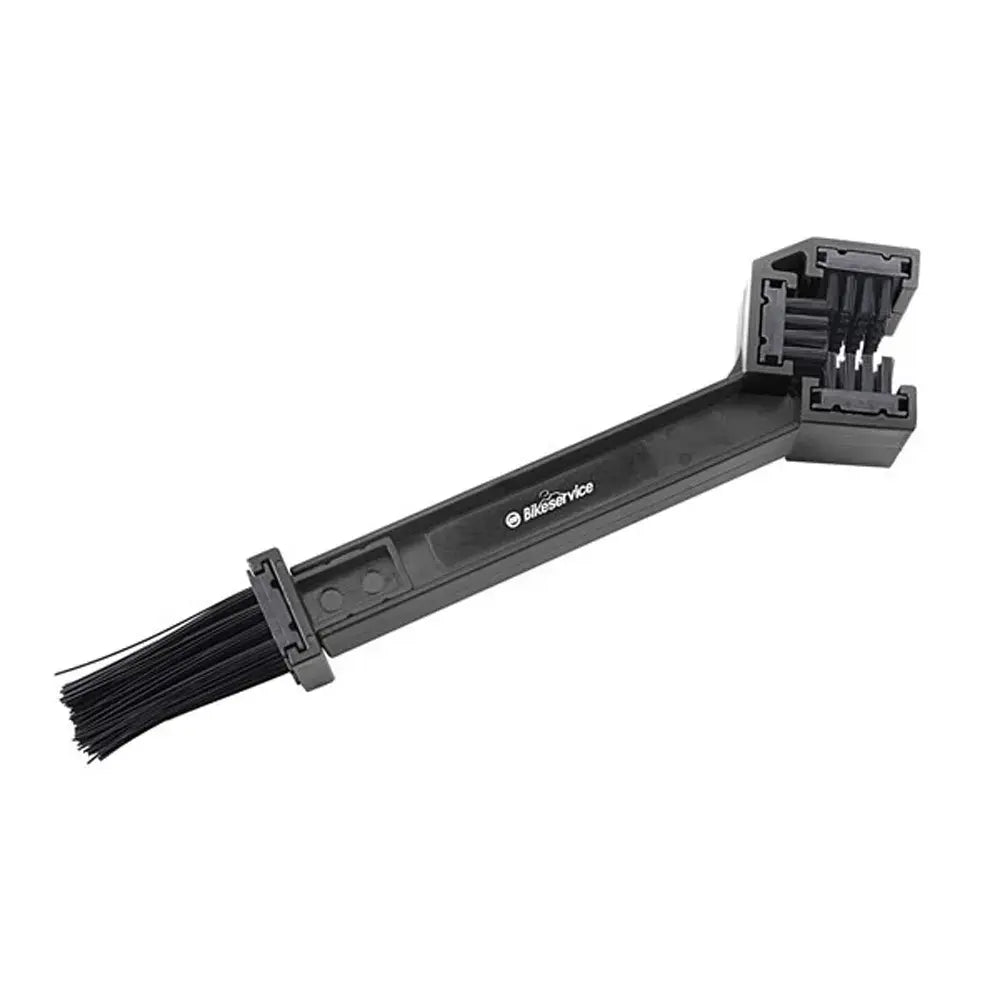 Bikeservice 3 Way Dual Head Chain Brush Black