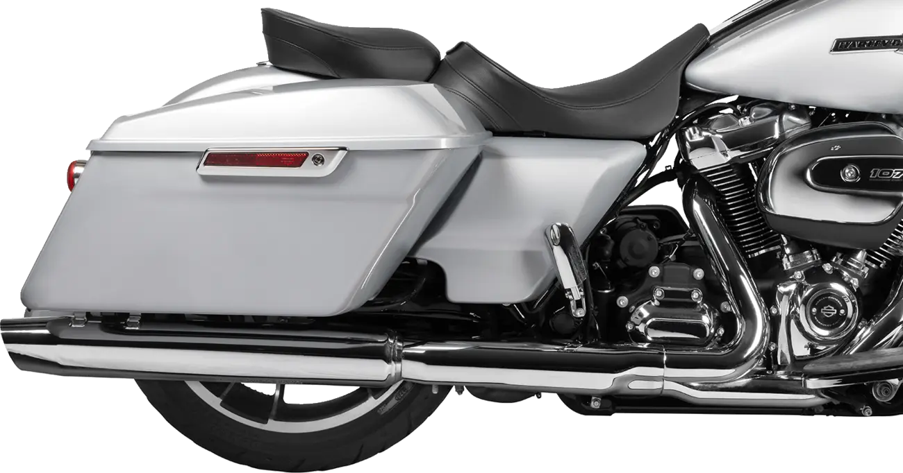 Drag Specialties Rear Solo Seat - Black Vinyl - For Harley Davidson
