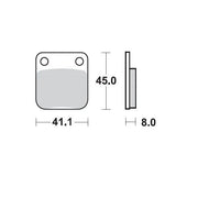 Moto-master Racing Brake Pads For Offroad - Sintered - Front & Rear