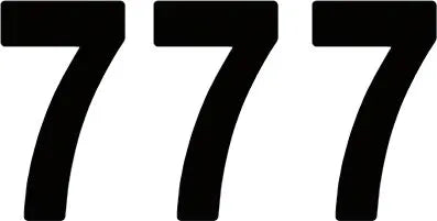 Factory Effex Pro Numbers Plate Graphic - Black 8"