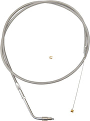 La Choppers Stainless Braided Throttle Cable for Handlebars