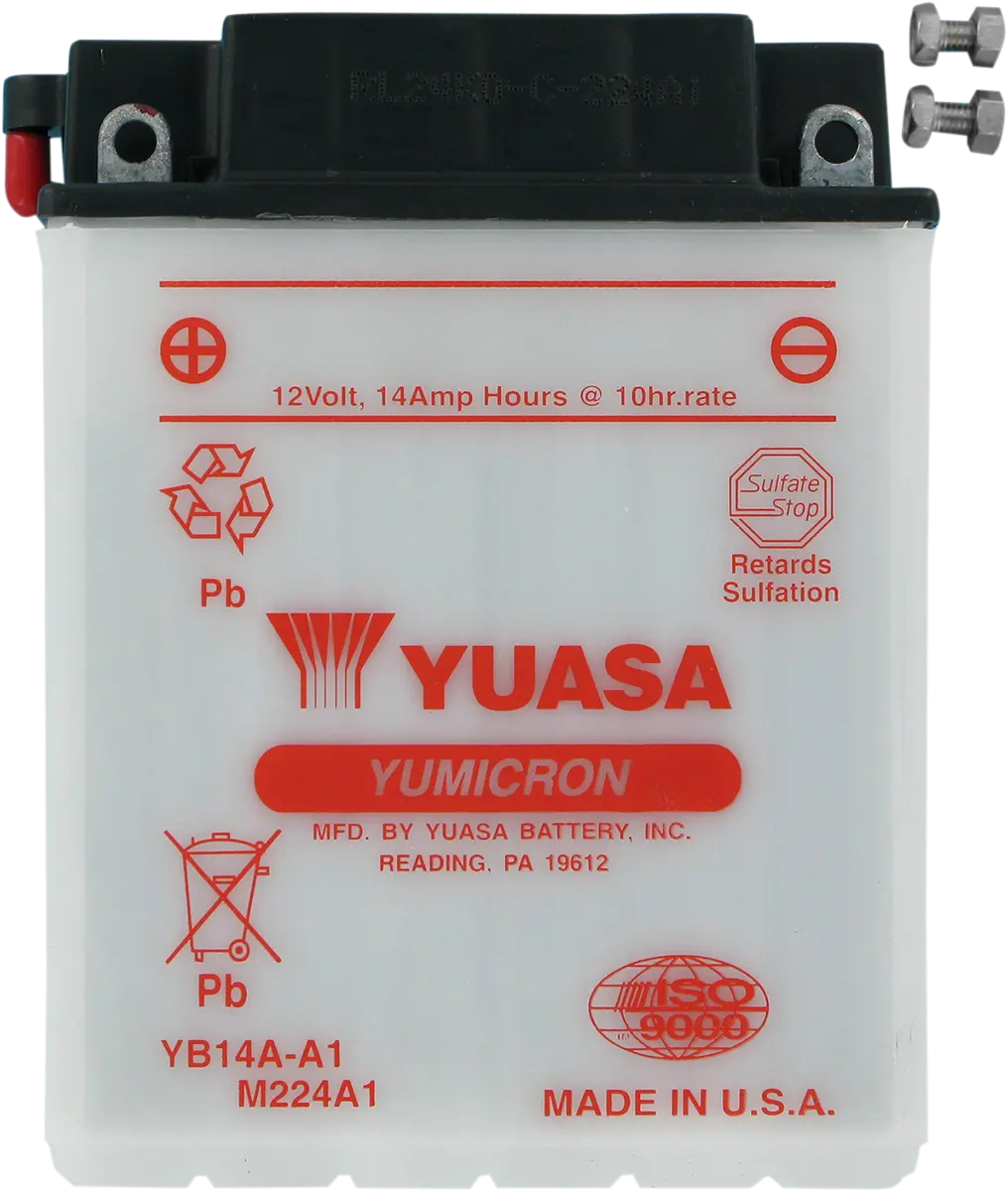 Yuasa Yumicron YB14AA1 Battery for Yamaha Cectek CF Moto