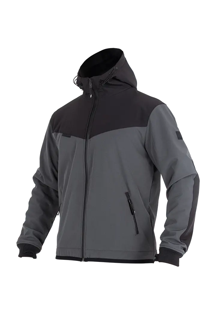 John Doe XTM V3 Softshell Rip Stop Hoodie Gray/Black