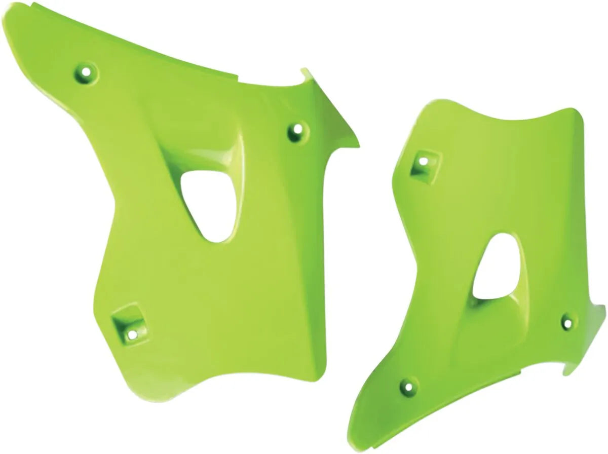 UFO Replacement Radiator Shrouds for Kawasaki KX Green