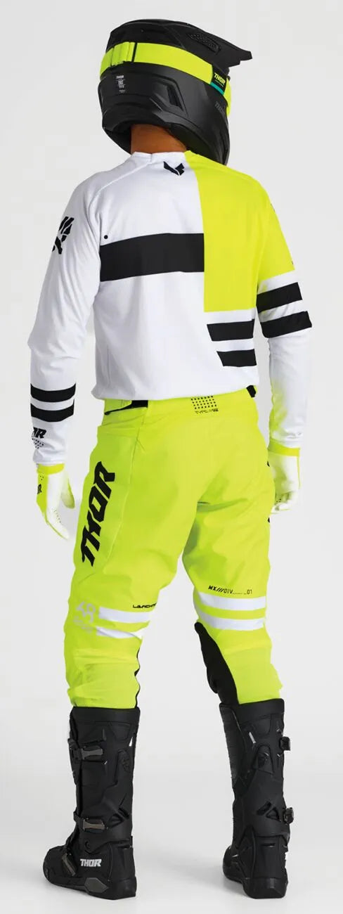 Thor Launchmode Dozer Jersey - Black/White/Acid/Fluorescent Yellow