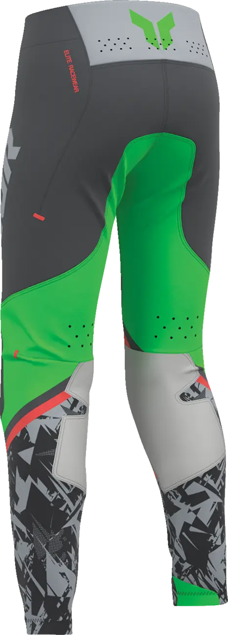 Thor Sportsmode Punk'd Youth Pants Charcoal/Green