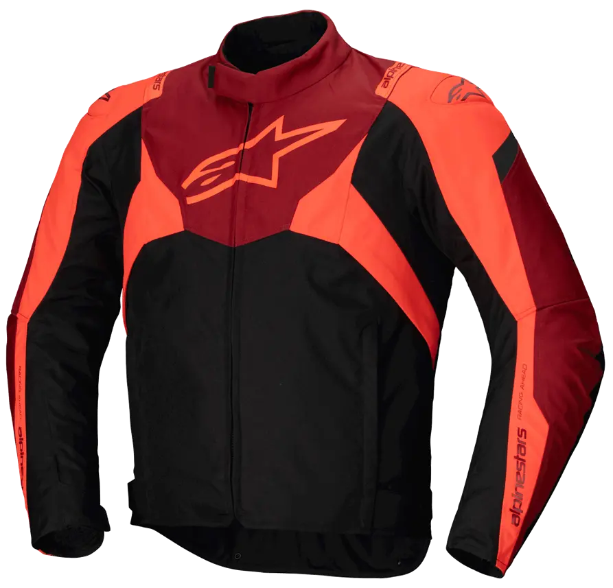 Alpinestars T-Jaws v4 Waterproof Jacket Black/Dark Red/Fluo