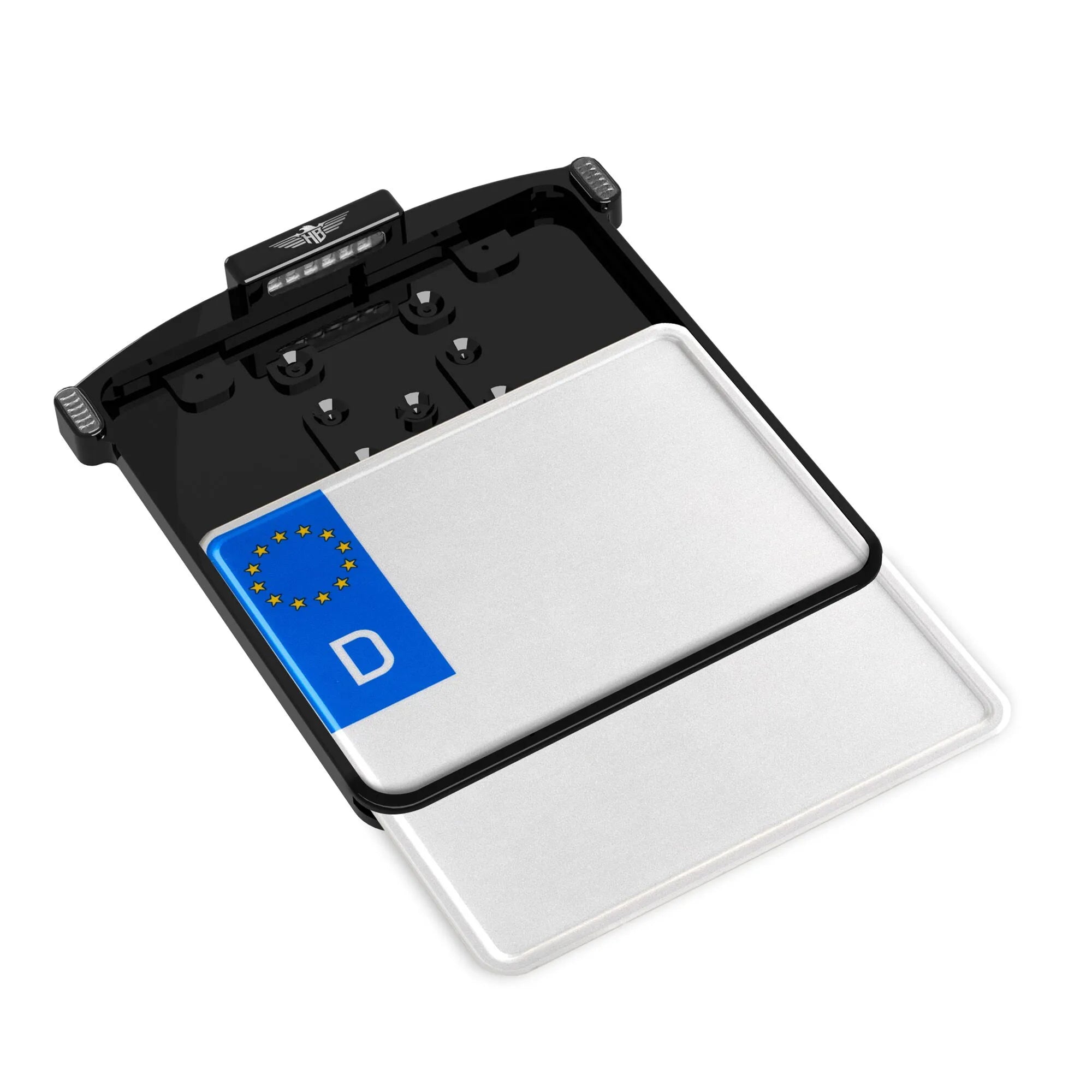 Heinz Bikes Micro License Plate Holder In Black Aluminum