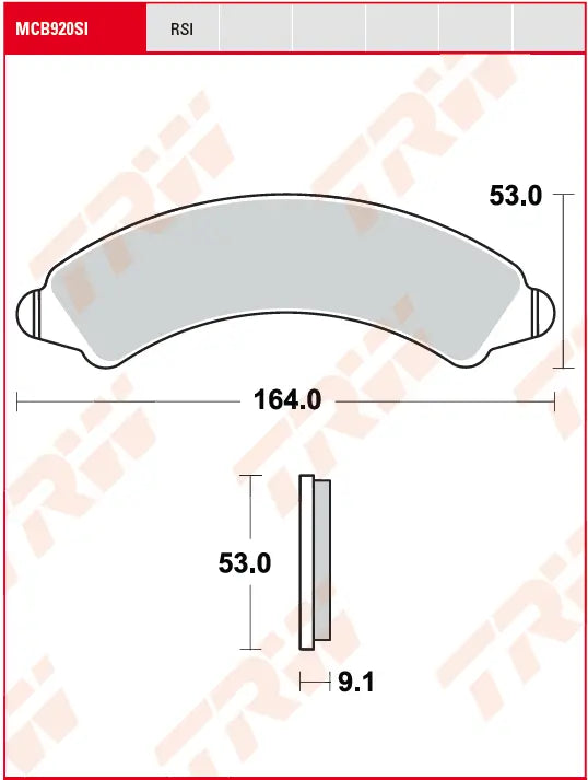 Trw Rsi Series Spiekane Klocki Hamulcowe Off-roadowe