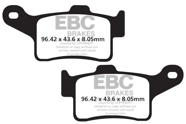 Organiczne klocki hamulcowe Ebc Fa Series