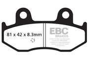 Ebc Sfac Carbon Series Skuterowe Klocki Hamulcowe