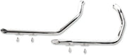 Paughco 1-3/4" Dual Slash-Cut Rury Wydechowe Drag do Sportstera - Chrom