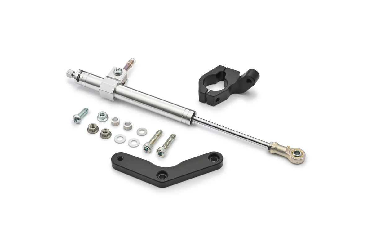 Daytona Round Steering Damper Silver for FXLRST 2022-Up