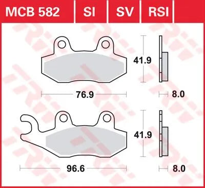 Trw All Round Spiekane Metalowe Klocki Hamulcowe - Przód i Tył